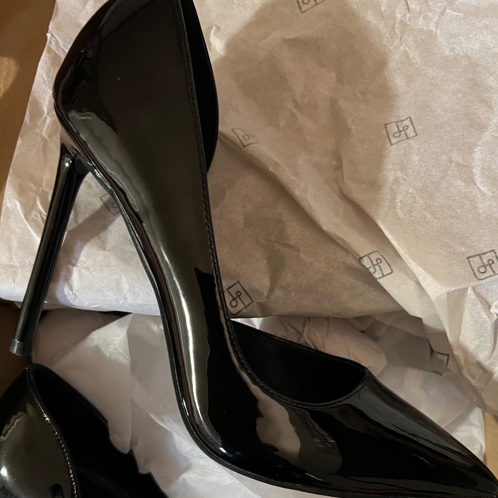 Call It Spring Black Patent Leather Heels - NWT